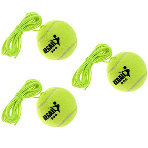 LoveinDIY 3PCS Elastic Tennis Ball with String for Tennis, Practice