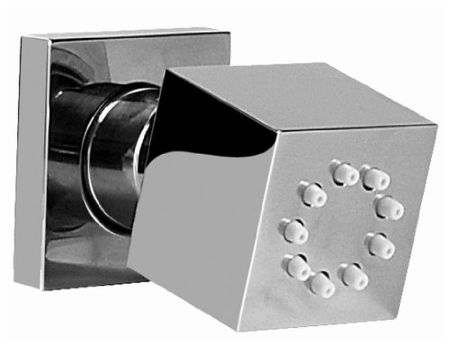 Graff G-8497-SN Square Flush Mount Body Spray w/ Solid Brass Swivel Head Steelnox