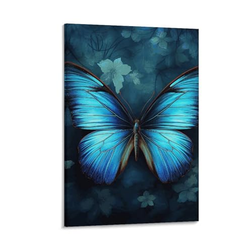 Toile papillon bleu pour créer une ambiance esthétique dans votre chambre