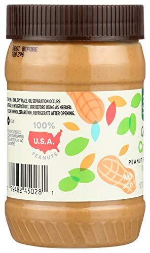 Image of 365 by Whole Foods Market, Organic Unsweetened Peanut Butter, 16 Ounce (Pack of 2)