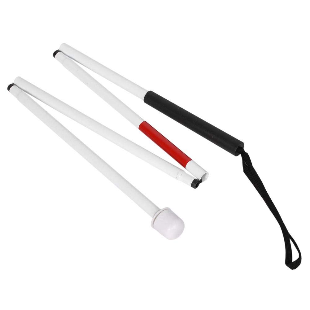 Buy FastUU 50 inch Metal Low Vision Walking Stick, Blind Cane, Folding Cane, for Elder for Blind