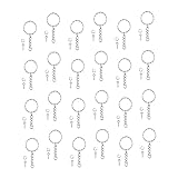 CORHAD 50piezas Llaveros De Metal Diy Redondos y Trenzados Llaveros Únicos Para Hombres y Mujeres Decoración Con Cadena
