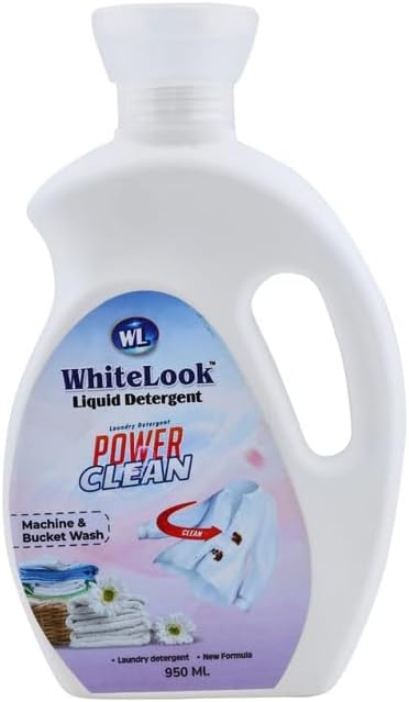 Power Clean Liquid Detergent | Laundry Detergent for Machine & Bucket Wash | Removes Tough Stains | Gentle on Clothes | New Formula | 950 ml