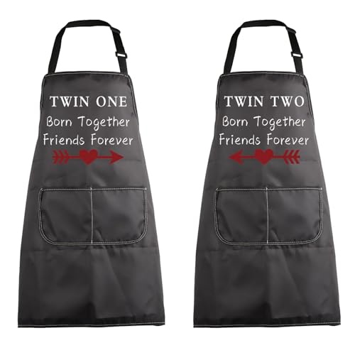 MBMSO Twins Apron Twin One Twin Two Apron Twin Siblings...
