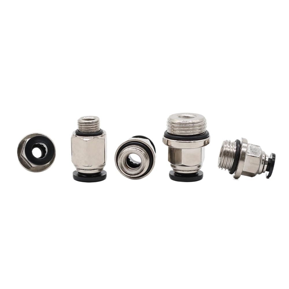 G PC - Conector rápido neumático para manguera de tráquea 4, 6, 8, 10, 12 mm, conector rápido neumático co/mpone/nts con anillo de sellado (GPC12-03)