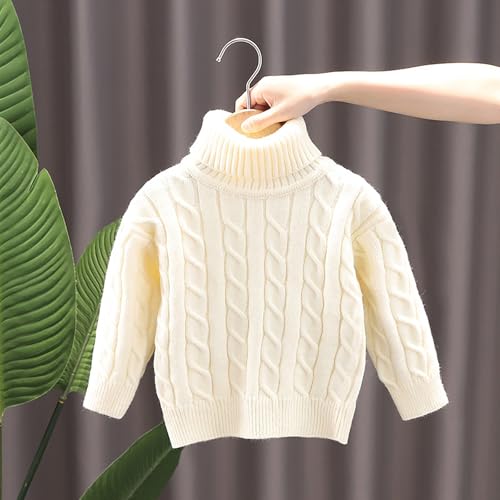 Kids Turtleneck Knit Pullover Toddler Ribbed Mock Neck Long Sleeve Chunky Sweaters Casual Warm Winter Sweatshirt4