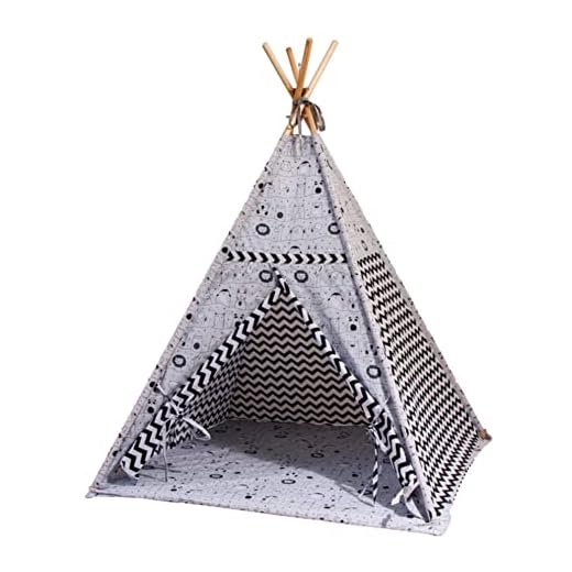 Tipi - Tienda de campaña para niños, diseño indio con estabilizador