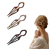 Lvnwrip Lialys Hair Pin for Thin Thick Hair, 3PCS Prestige French Hair Pin for Women, Anti-loosening Women Hair Accessories, french hair clips, Double-notch Locking Mechanism