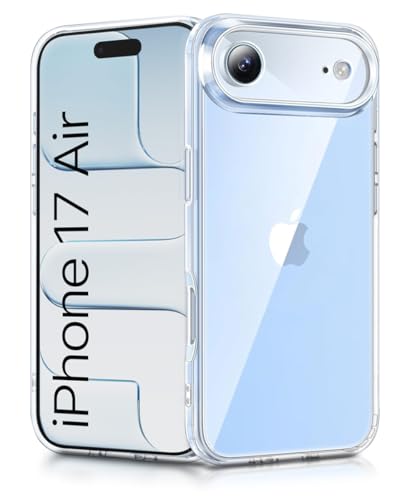 Image of WOW IMAGINE Crystal Clear Transparent Back Case Cover for iPhone 17 Air | Full Device & Camera Protection Shockproof TPU | Flexible Silicone Back Cover Case - Transparent