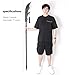 ArmaForge Green Dragon Crescent Blade - 73 Inch, Detachable (Split & Assemble), Guan Dao,Polypropylene (Durable), Black with Tassel - Collection, Cosplay, Decoration