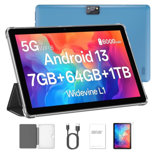 Image of BAKEN 10.1 Inch Tablet with Case, Android Tablet 64GB ROM 1TB Expand