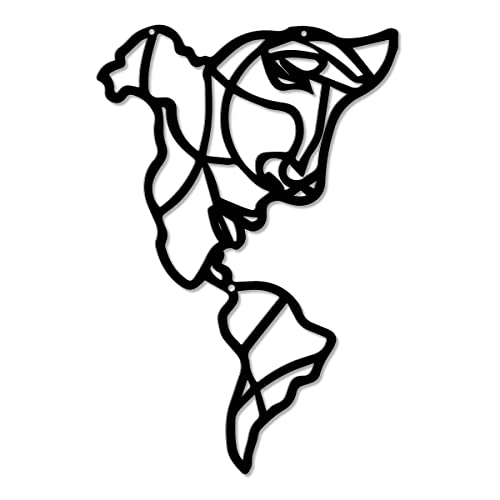 Metal Wall Art Home Decor,Female Body Metal Wall Decor 15.8",Minimalist Female Body Wire Art Decor,Abstract Woman's Body Shape Wall Decor Black Wire Body Curve Graceful Silhouettes for Bedroom Bathroom Living Room Home Wall Decor