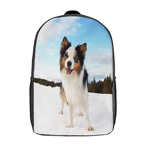 Sac à dos d'école 17 pouces imprimé 3D Border Teen unisexe grand volume pour adolescents
