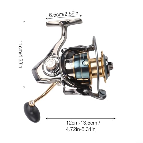 Moulinet pêche GX anti perruque grande capacité 10+1 roulements - 5