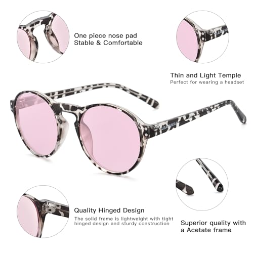 Image of Blue Light Glasses for Woman, AR Coating, Sleep Computer Gaming Glasses, Anti Eyestrain and UV Glare Protection