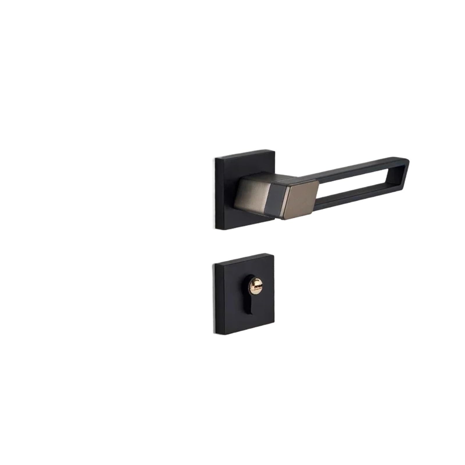 Zinc Alloy Silent Universal Split Lock with Handle for Bedroom Door(Style 1)