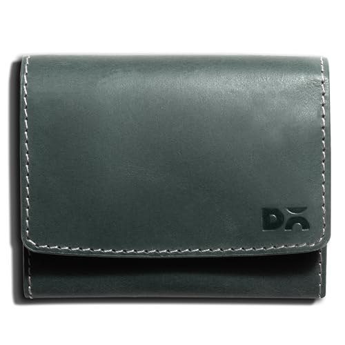Image of DailyObjects Forest Green Fliptop Leather Cash & Card Wallet