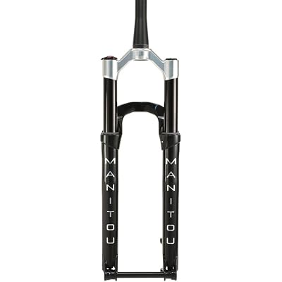 شوكة تعليق Manitou R8 Pro - 29 بوصة، 120 مم، 15 x 110 مم، إزاحة 44 مم، قفل التاج، أسود/فضي