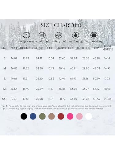 Yousify Womens Winter Onesie Ski Jumpsuits Outdoor Sports Waterproof Snowsuit Removable Faux Fur Collar Coat Jumpsuit - Thumbnail 4