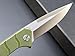 Eafengrow EF234 Folding Knife D2 Steel Blade G10 Handle EDC Tool Knives for Outdoor Working Camping Fishing(green)
