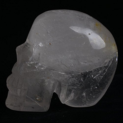 Hongjintian Crystal Natural Clear Quartz Skull 4.25"L 1.98Lbs #TOP2