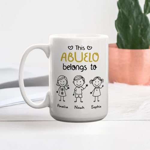 Taza personalizada para abuelo de cerámica miniatura 3