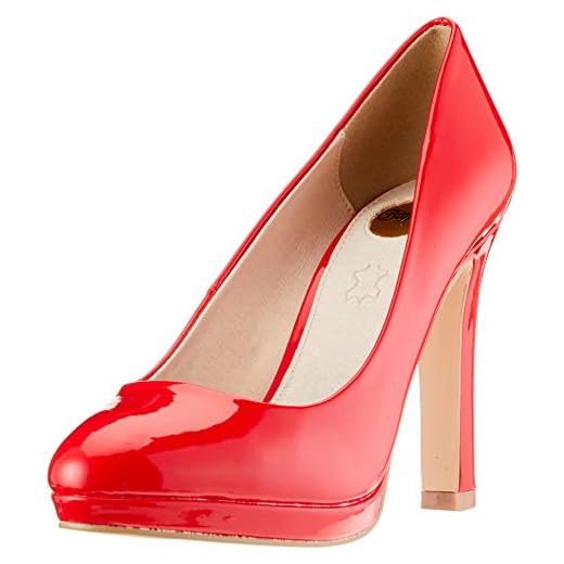 Buffalo H748-1 New, Zapatos de Tacón para Mujer, Rojo (Red 000), 39 EU