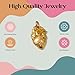 FashionJunkie4Life 24K Gold Plated Sterling Silver Anatomical Heart Necklace, 18
