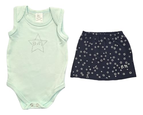 Conjunto Bebê Menina Roupa Para Bebe Verão Bicho Molhado (Estrela...