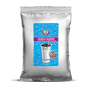 Premium ALMOND Boba/Bubble Tea Drink Mix Powder By Buddha Bubbles Boba (2.2 Pounds / 1 Kg)