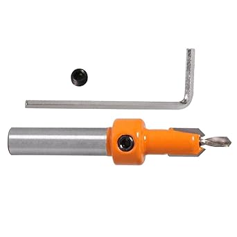LOOM TREE 8mm Shank Countersink Drill Bits Woodworking Chamfer Counter Bits 3.2mmx8mm| Tools | Hand Tools | Other Hand Tools