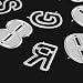 36 Piezas Plantilla de Corte Conjunto de Letras Grandes+números Troqueles de Metal...
