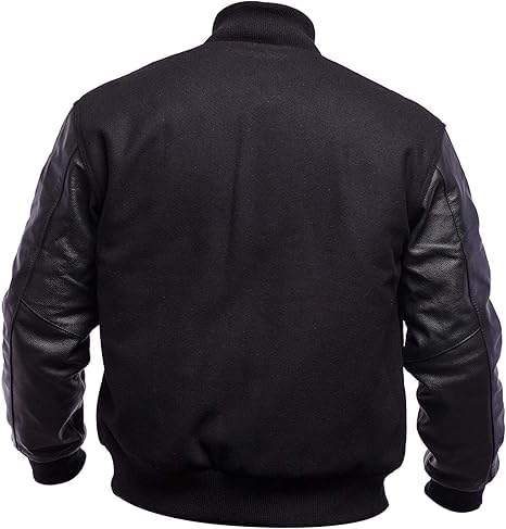 Image of Letterman Varsity Jackets for Men, Baseball Bomber Jackets, High School Letterman Jackets, Warm Wool Outerwear