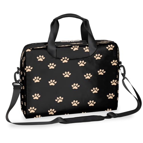Maletín para portátil 15.6 pulgadas con diseño huella animal miniatura 1