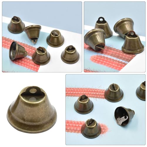 Luxshiny 100 Peças Sino De Trompete Retrô Faça Mesmo Sinos Artesanais Amuletos De Sinos De Árvore Pe
