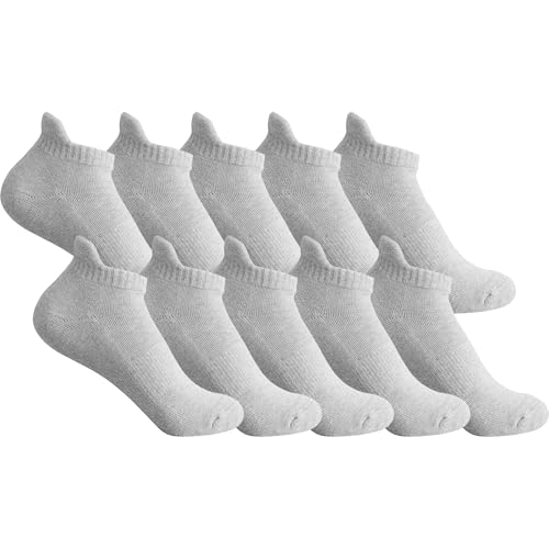 Image of Ankle Socks for Women and Men Heel Tab Athletic Socks Running Athletic Low Cut Tab Socks Sports No Show Sock 6 Pairs