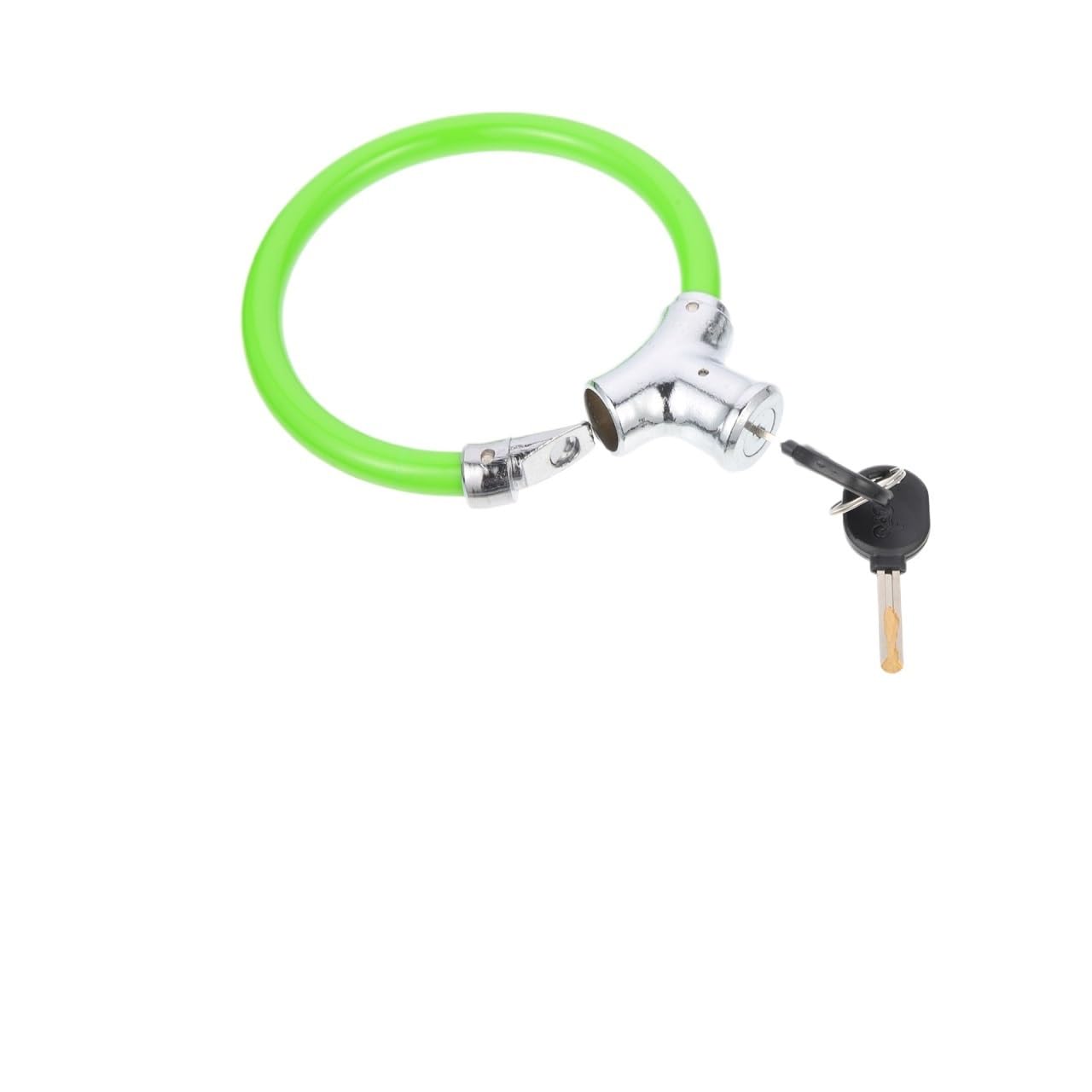 Bike Locks Bicycle Lock Bikes Simple Style Chain Anti-Theft Outdoor with Keys Metal Cycling Mountain(Light Green14.6X12X2)