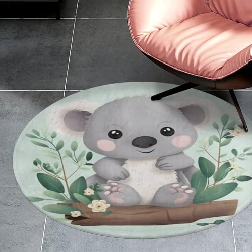 Alfombra de koala lavable que aporta calidez y alegría a tu dormitorio 3