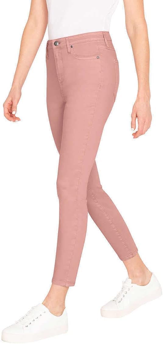 Buffalo David Bitton Women's High Rise Soft Stretch Ankle Skinny Jeans (US, Numeric, 16, Regular, Regular, 16/36 Inseam 27", Old Rose) - Image 3