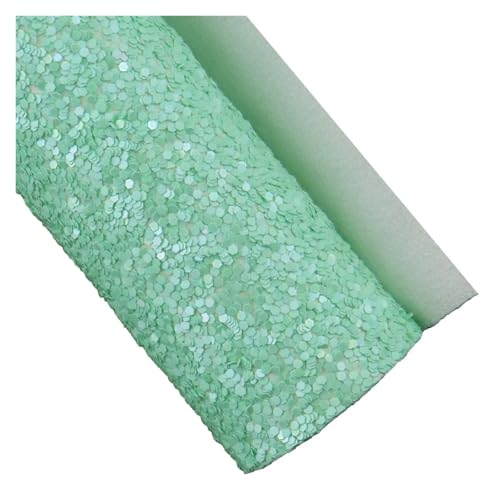Tissu paillettes gros grain rouleau faux cuir 30x134cm pour couture DIY