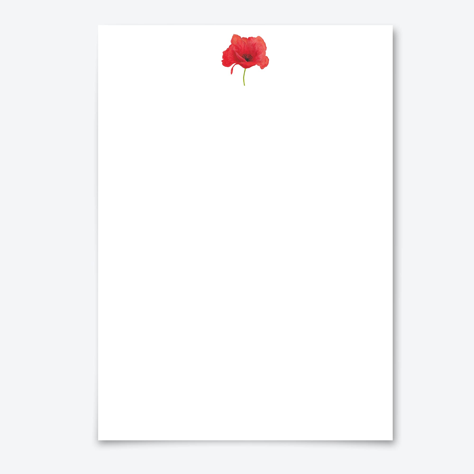 Red Poppy Me Loovely Letter Writing Paper and Envelopes Set Red A5 Size Papers Stationery Supplies, 10 - With Gift Envelope - Image 2
