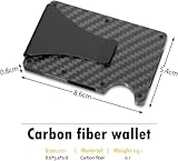 SAVOUR LUXE LTD Carbon Fibre RFID Blocking Wallet – Slim Minimalist Card Holder with Money Clip, Metal Frame, Ultra-Thin Front Pocket Wallet for Men (Camo) - Image 5