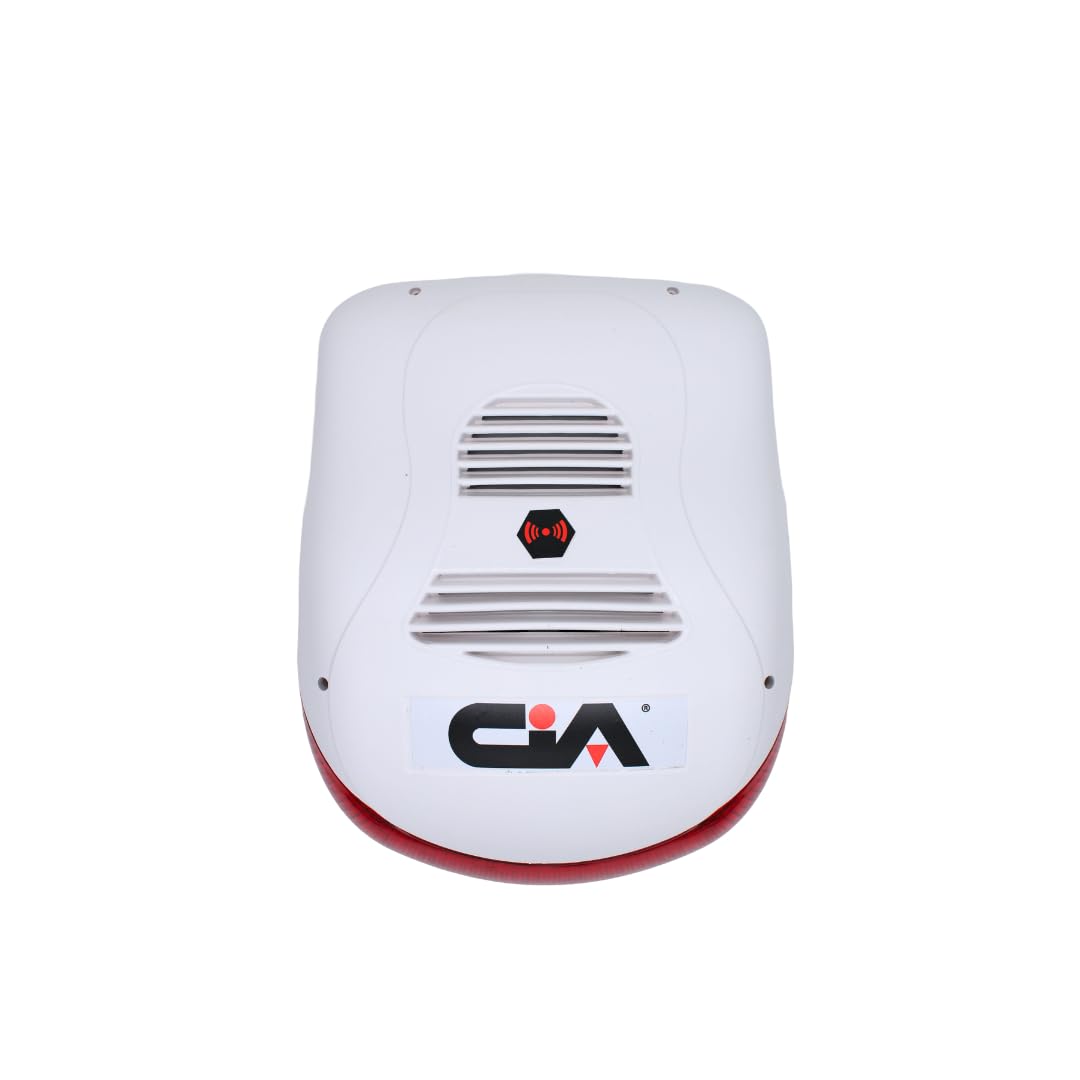 Sirena allarme da esterno con flash LED - Sistema di sicurezza ad alte prestazioni - allarme antifurto - autoalimentata - 12V