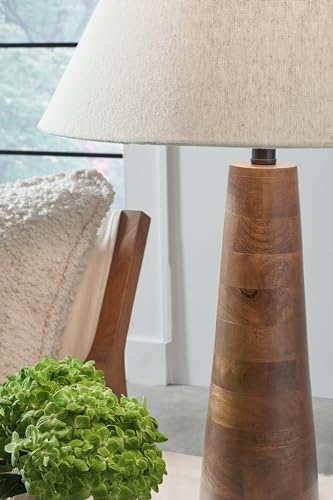 Signature Design By Ashley L329104 Danset Contemporary Wood Table Lamp thumb #3