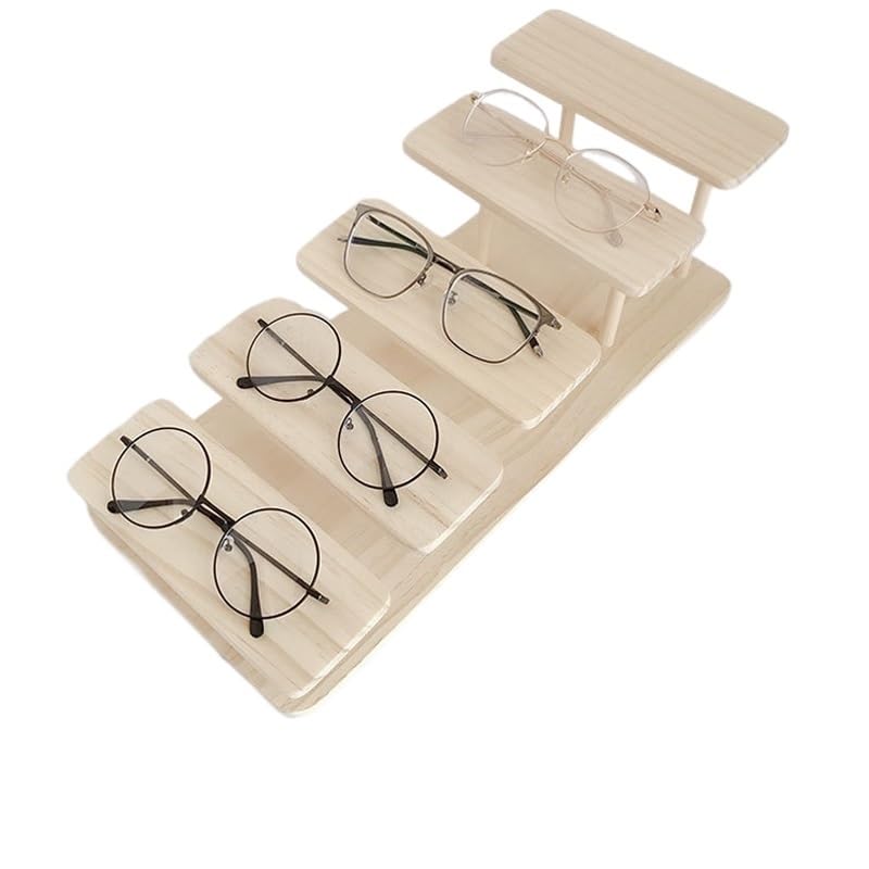 Présentoir à lunettes exclusif en bois noble, support assemblable haut niveau