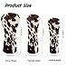 ELEQIN Brown Cow Print Golf Club Head Covers for Hybrid Fairway 3 Wood 5 Wood Driver Leather Headcovers Women Golfers Outdoors Sports Golf Accessories Easy to Hold