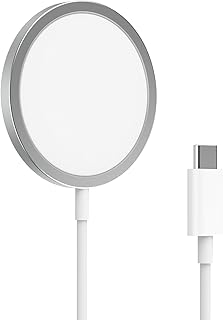 Magnetic Wireless Charger for iPhone, 15W MagSafe USB C Fast Charger, 1m | Qi Type C Fast Charging Station Fast Charging Cable Compatible for iPhone 17/17 Pro/17 Pro Max/16/15/14/13/12/Air/AirPods