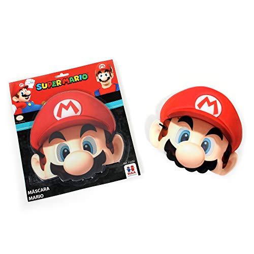Mascara Mario Bros Sulamericana Fantasias Bege/Vermelho Único