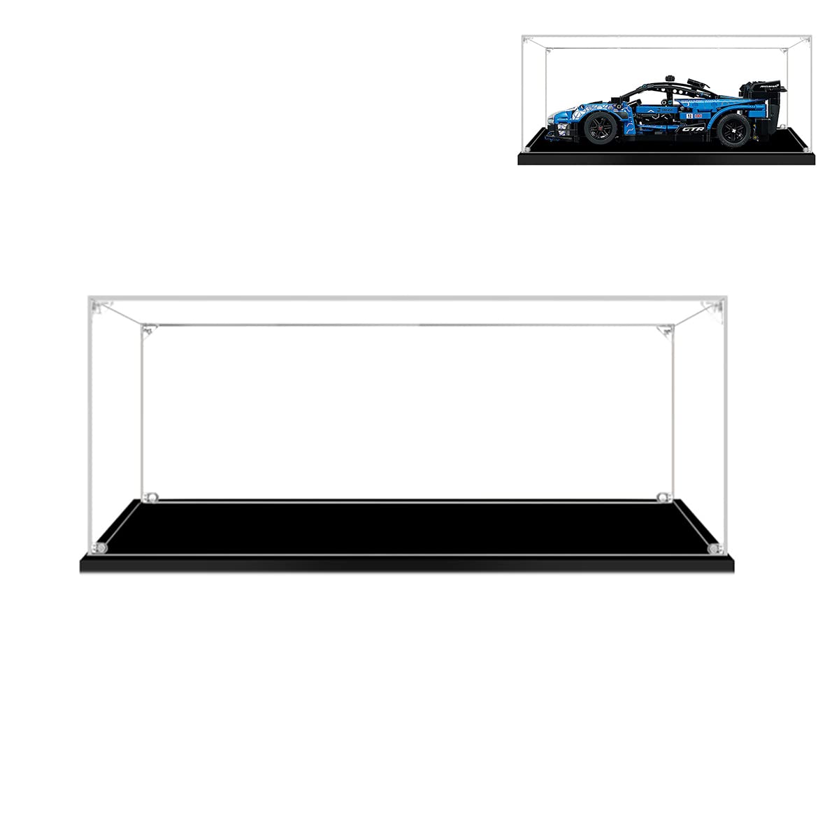 Hosdiy Acrylic Display Case For (Mclaren Senna Gtr 42123) Model - Display Case For Lego 42123 (Only Display Case, No Building Set)