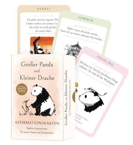Großer Panda und Kleiner Drache Affirmationskarten: Tägliche Inspirationen für innere Stärke und Gelassenheit - Mit 53 Karten basierend auf dem Bestseller von James Norbury